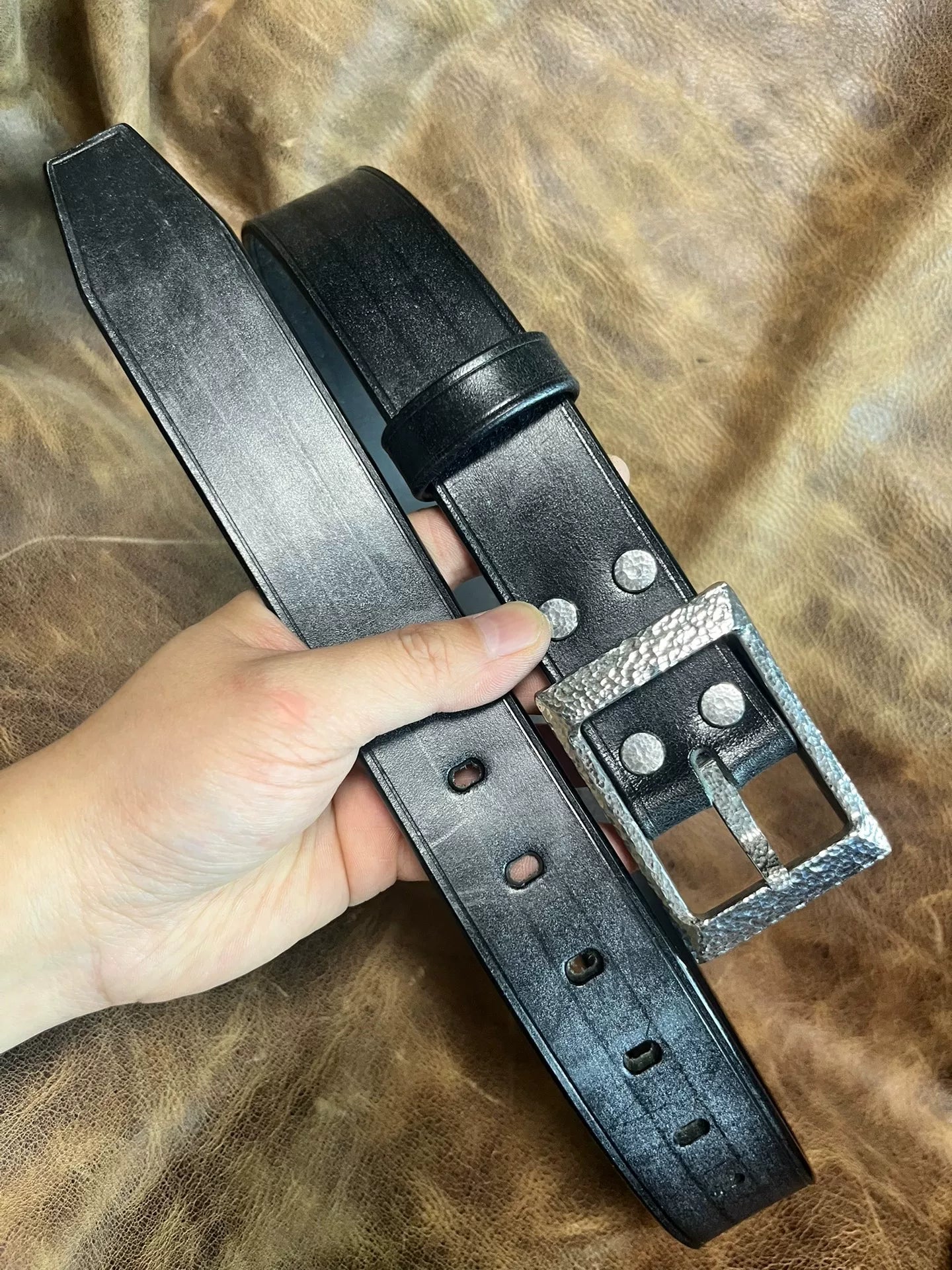 TWS Thomas Bridle Leather Handmade Belt — Imported from UK