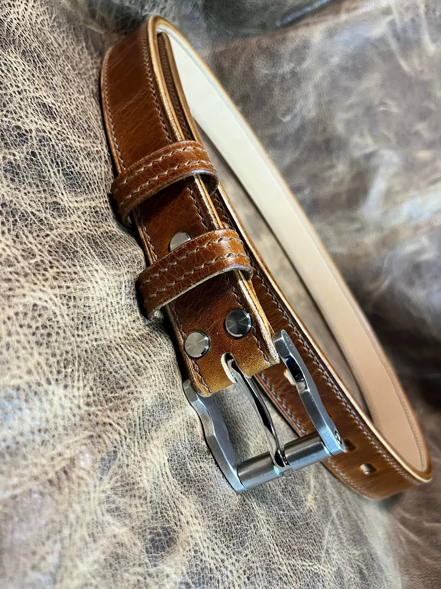 For cordovan leather belts