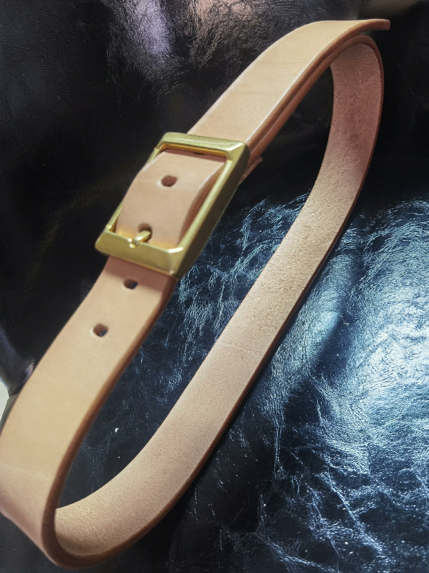 Japanese Tochigi fat back leather handmade sandpaper polished edge…