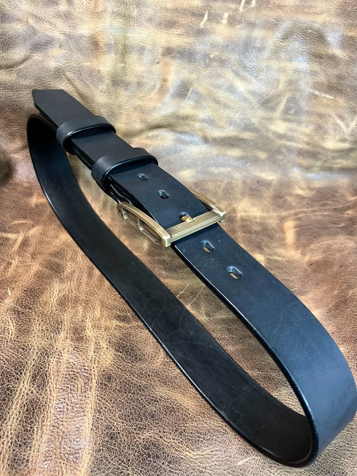 Full-Grain Saddle Leather with Westwind No.3 Copper Buckle