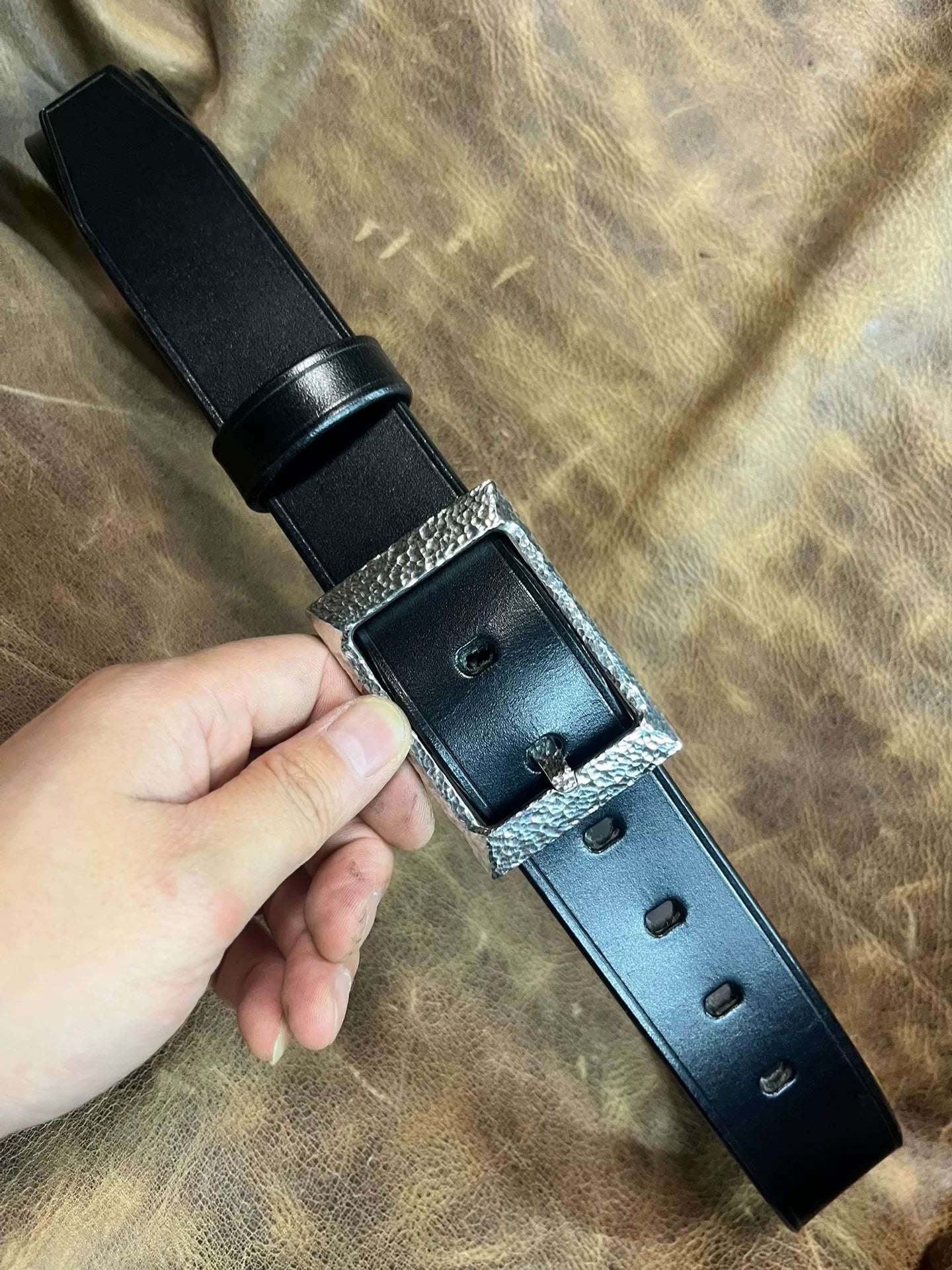 TWS Thomas Bridle Leather Handmade Belt — Imported from UK