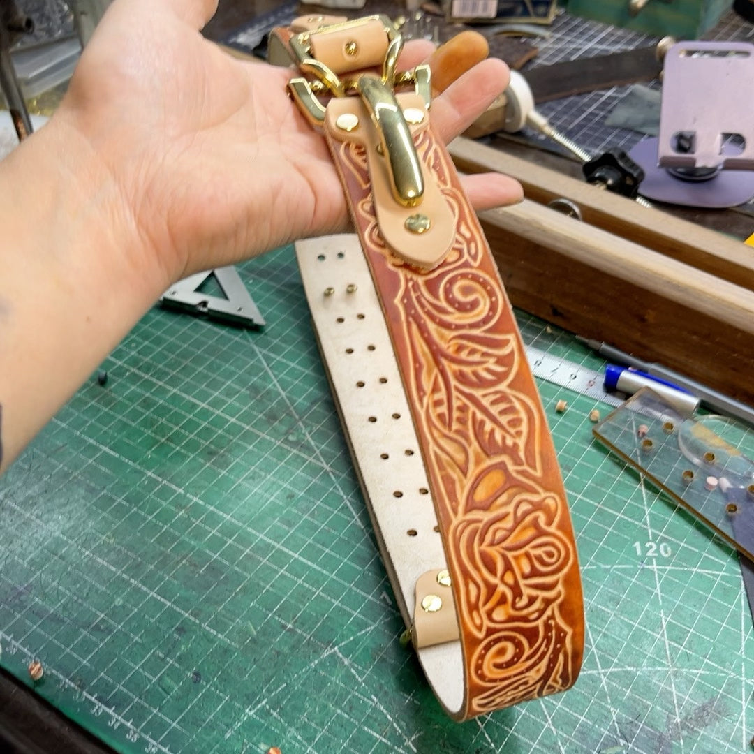 Spot American retro Littleton cavalry belt