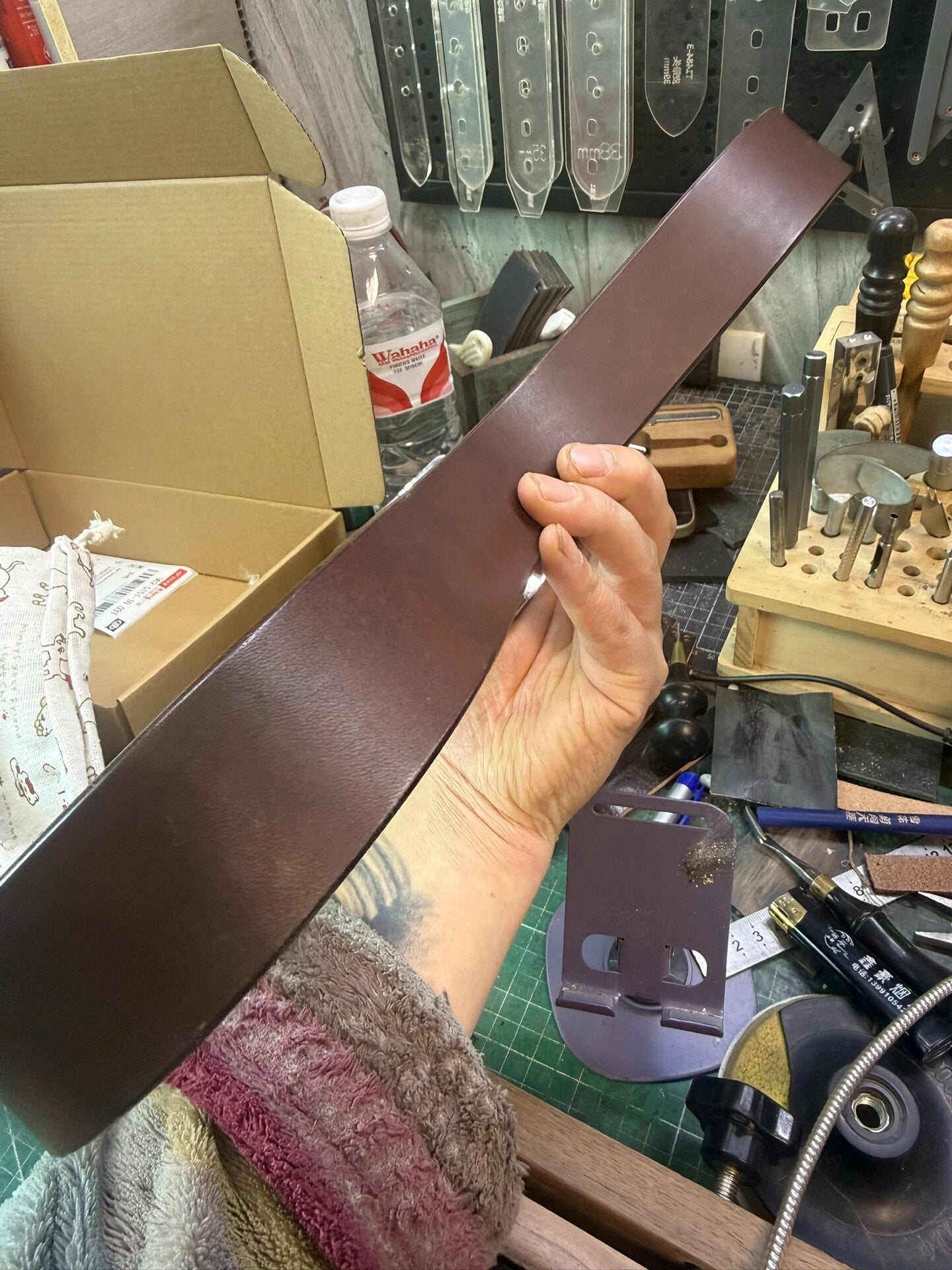 5.5mm thick Meian handmade belt