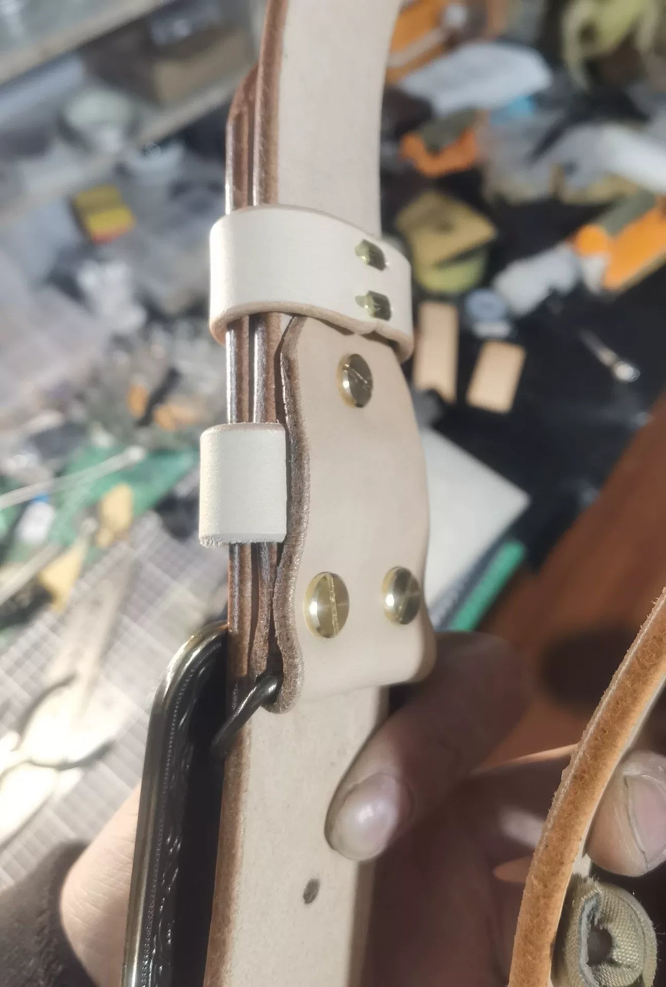 Meian leather handmade belt