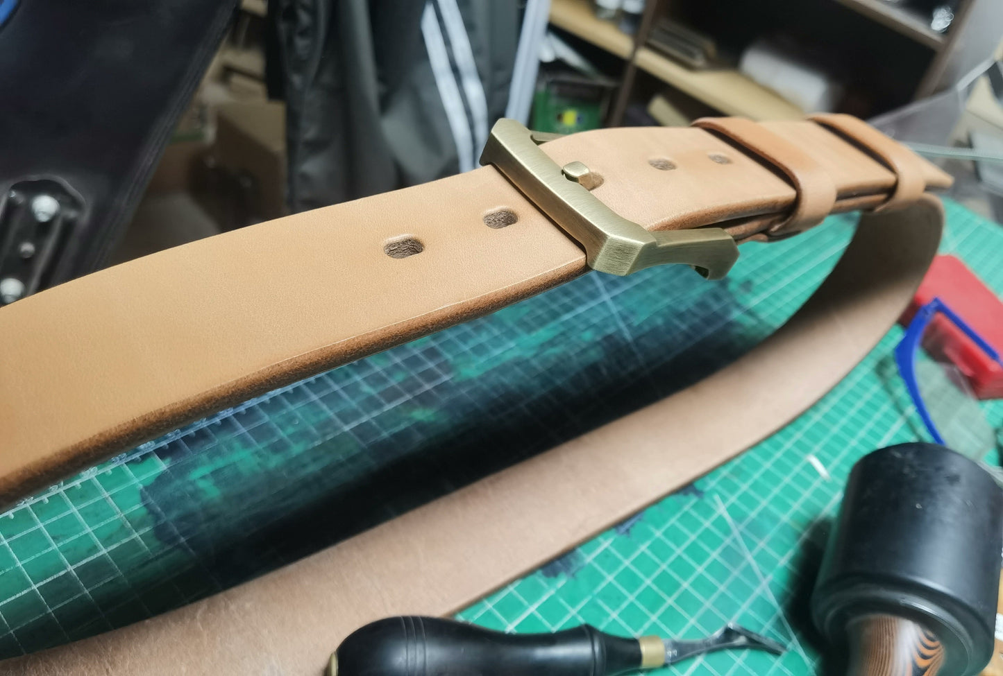 Japanese Shonan heavy fat back leather handmade sandpaper polished…