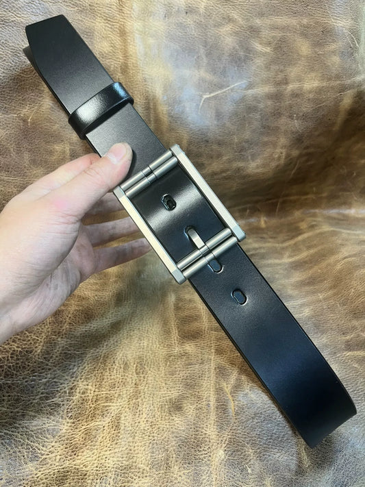 Xifeng Sui pure titanium belt buckle handmade custom belt black TWS…