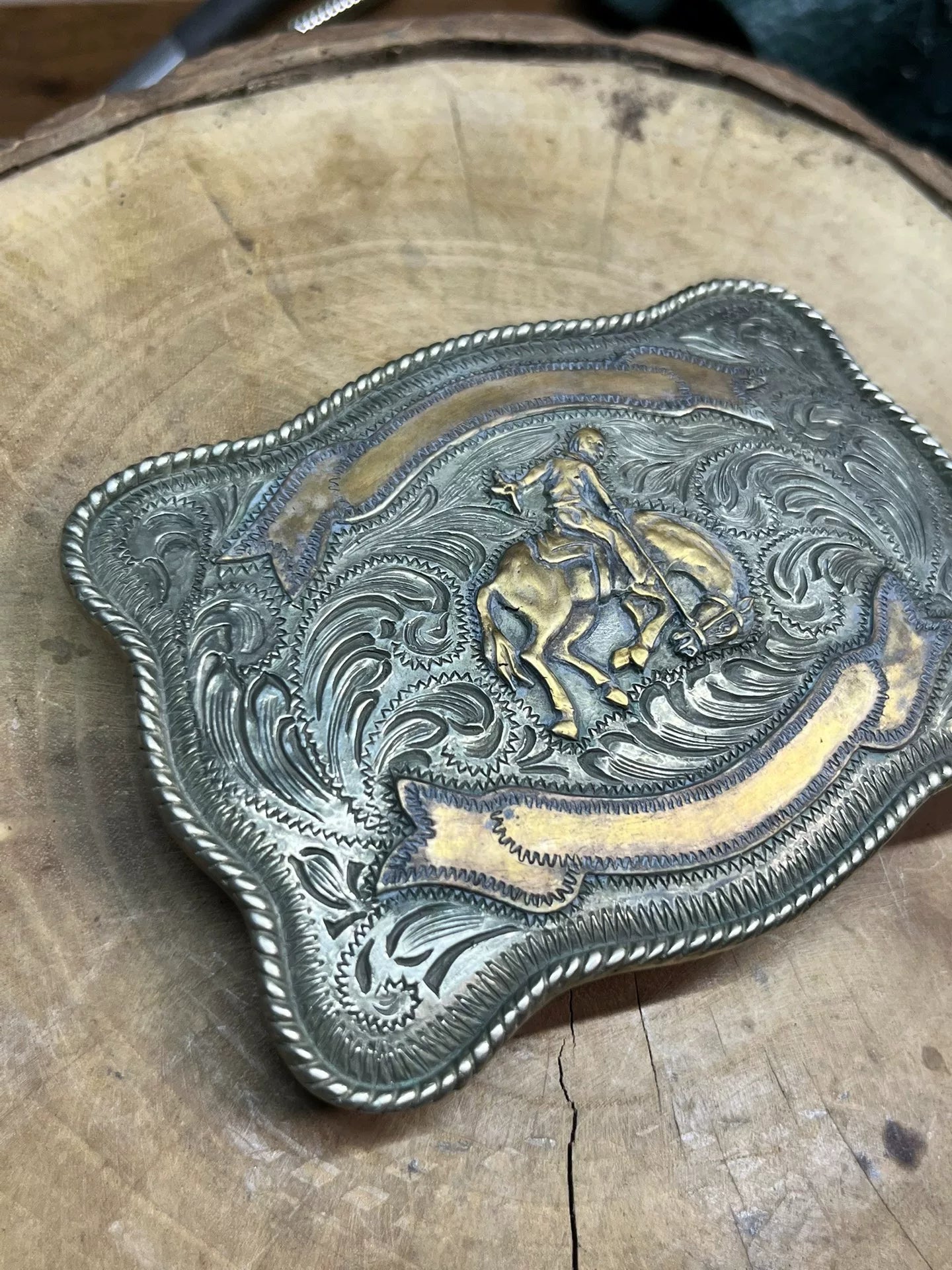 RRL RL Western belt belt made in Argentina