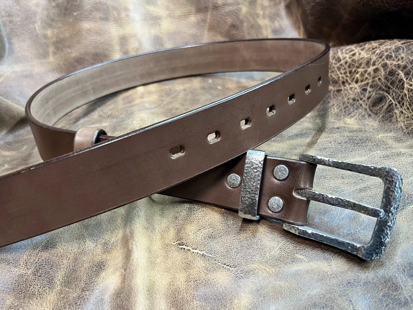 5mm Dress Business Belt with Prong Buckle — Handmade