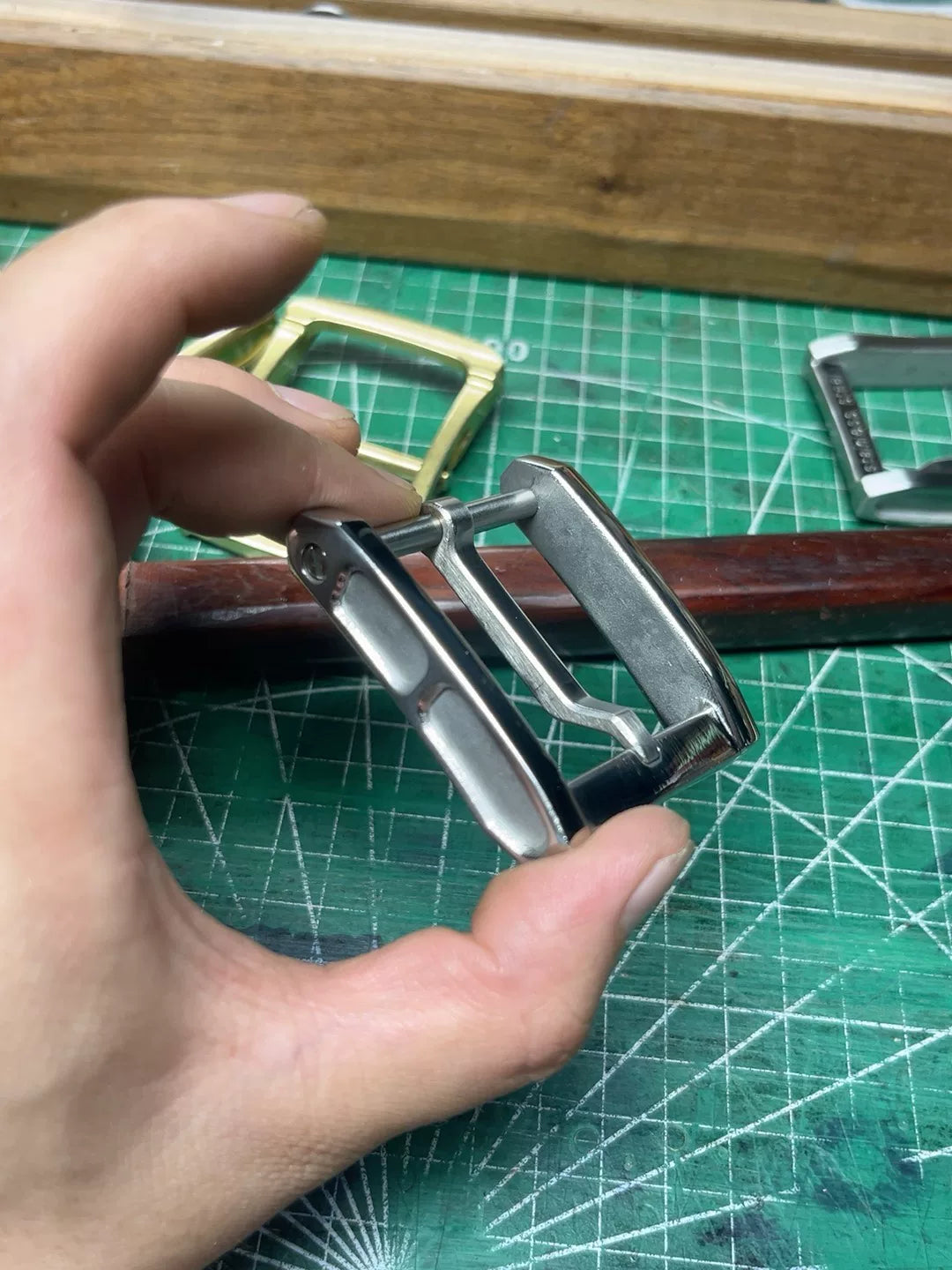 West Wind No. 3 304 stainless steel replica belt buckle