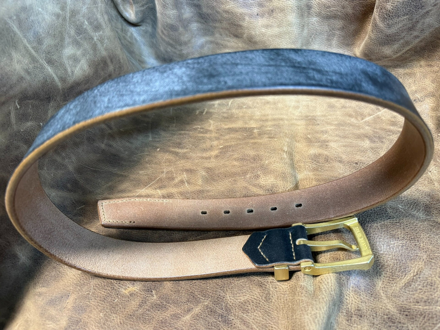 JF.J.Baker full grain bridle leather belt strip handmade belt mater…