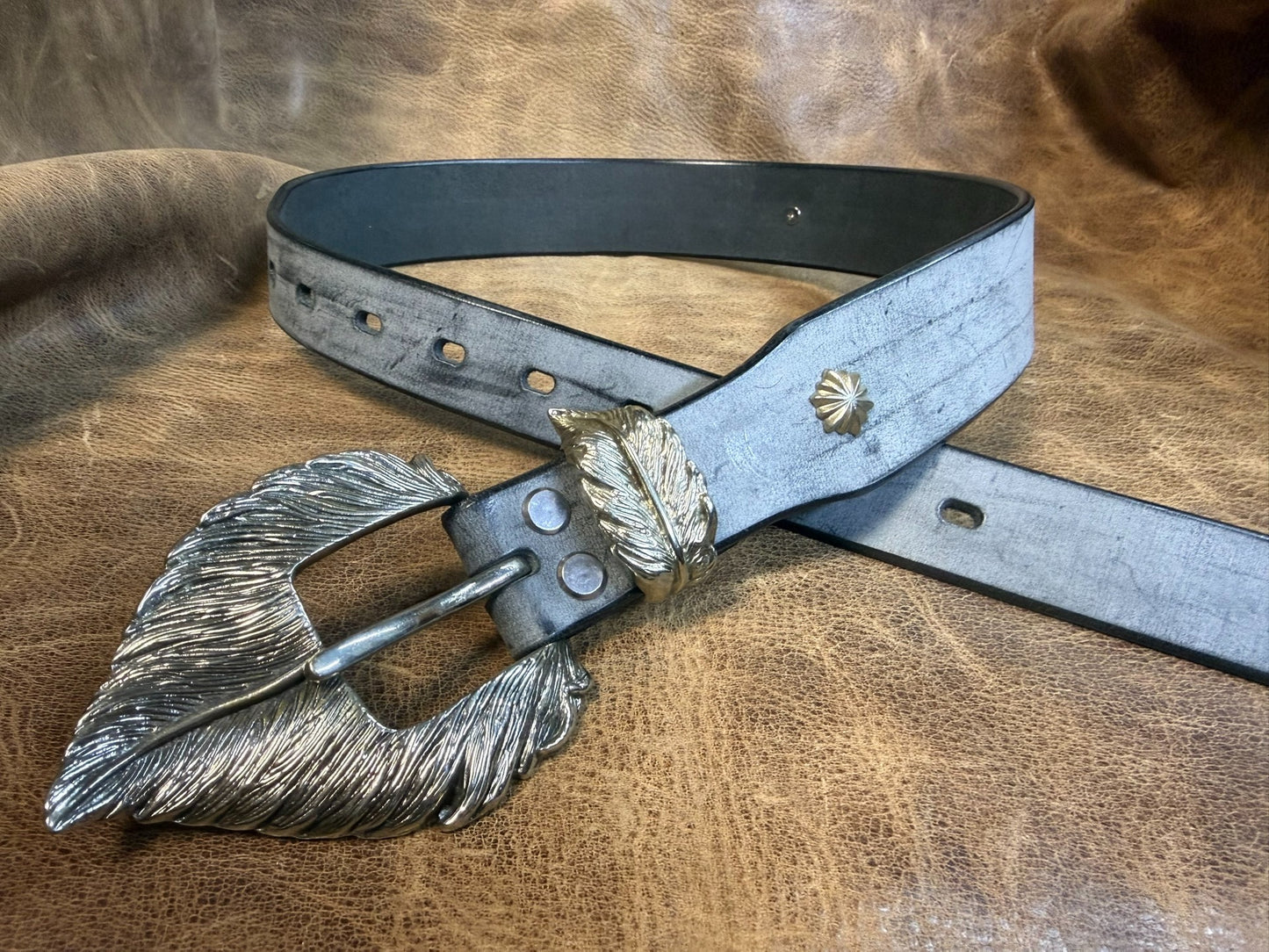 American retro handmade belt customization