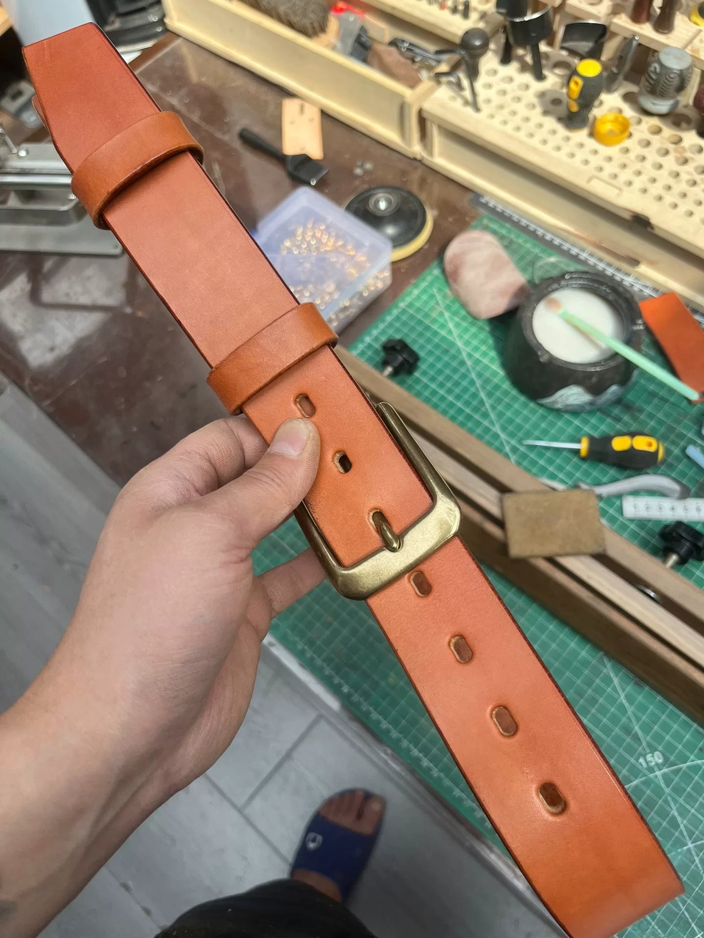 American saddle leather genuine leather casual men's belt imported…