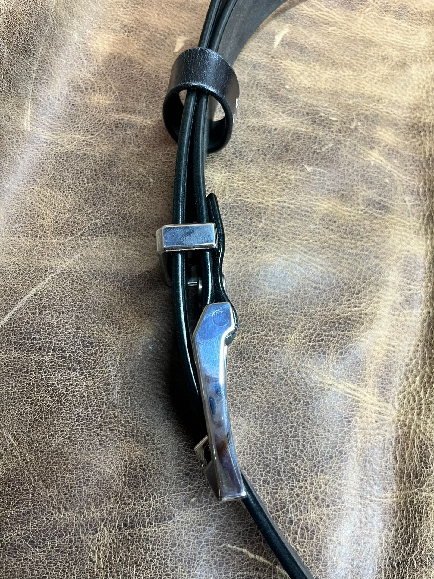TWS Thomas Bridle Leather Business Dress Belt — Imported from UK