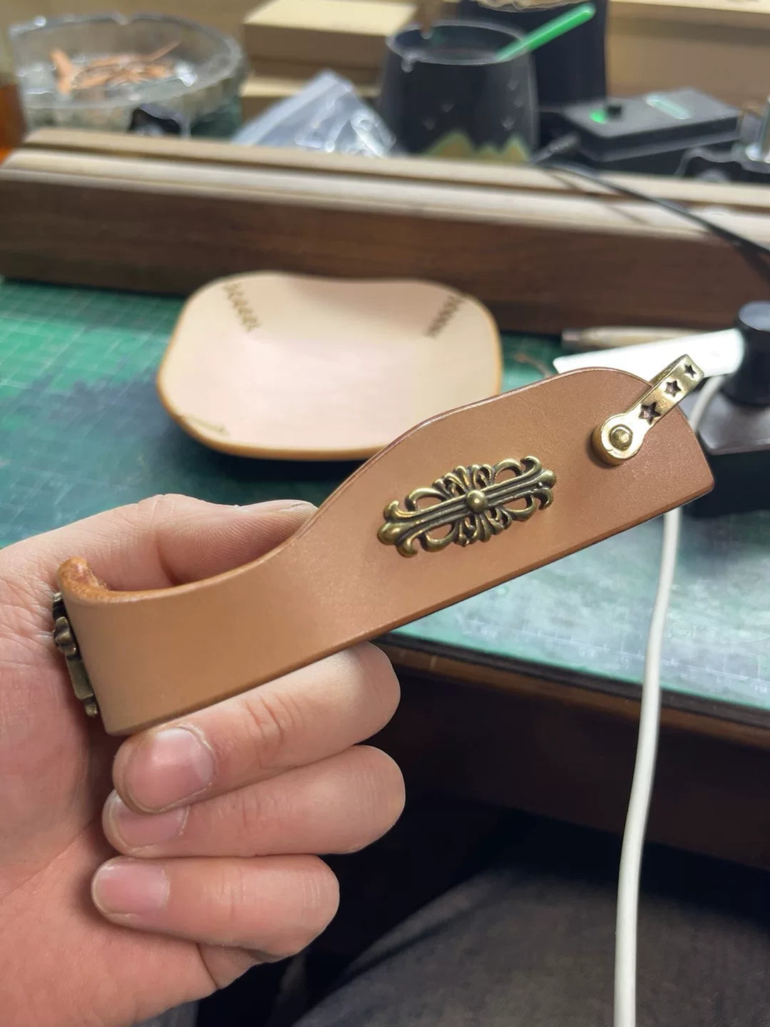 Handmade pipe rack