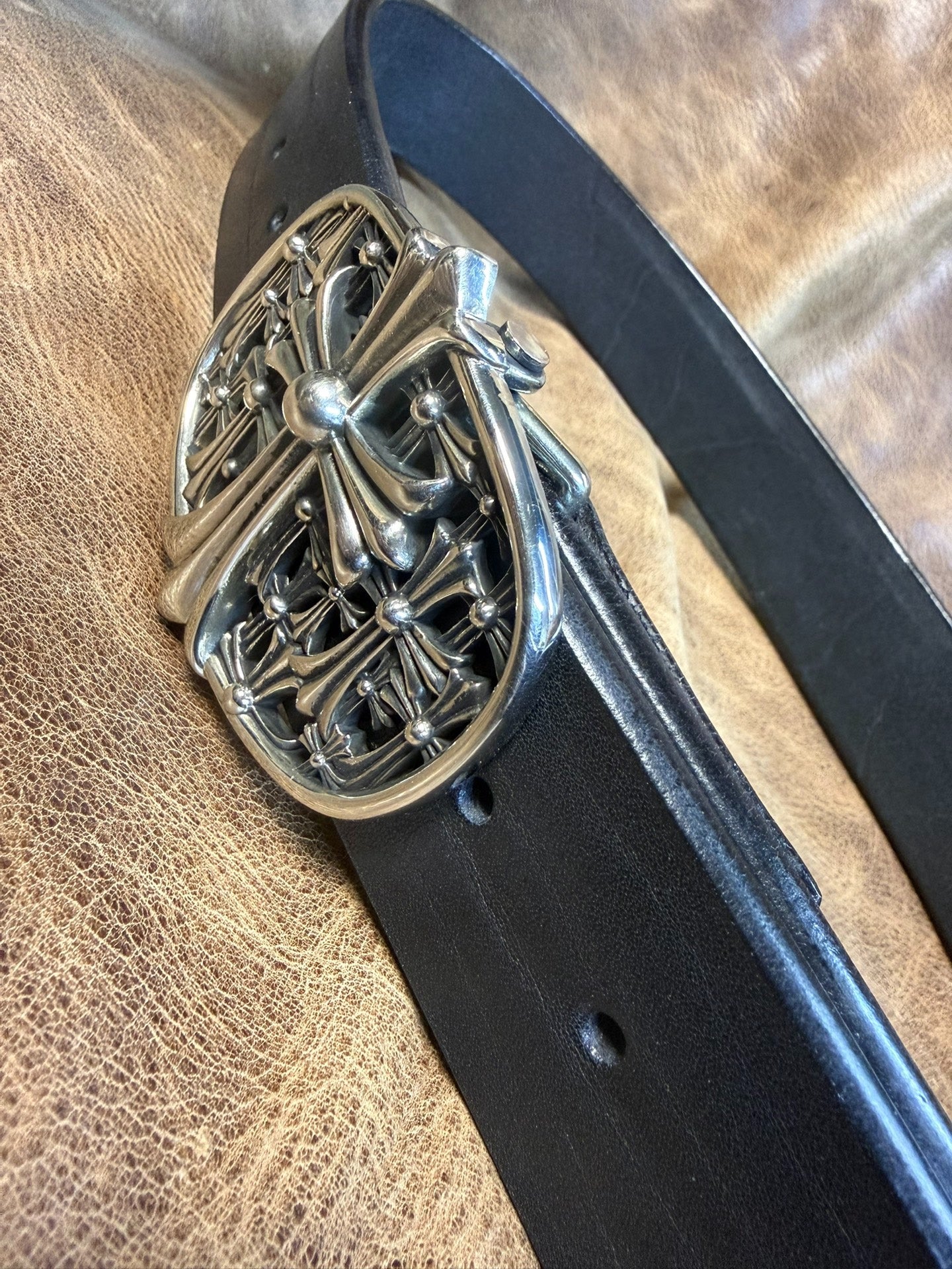 Chrome-Heart Tomb Buckle — Real Item, Clear Engraving