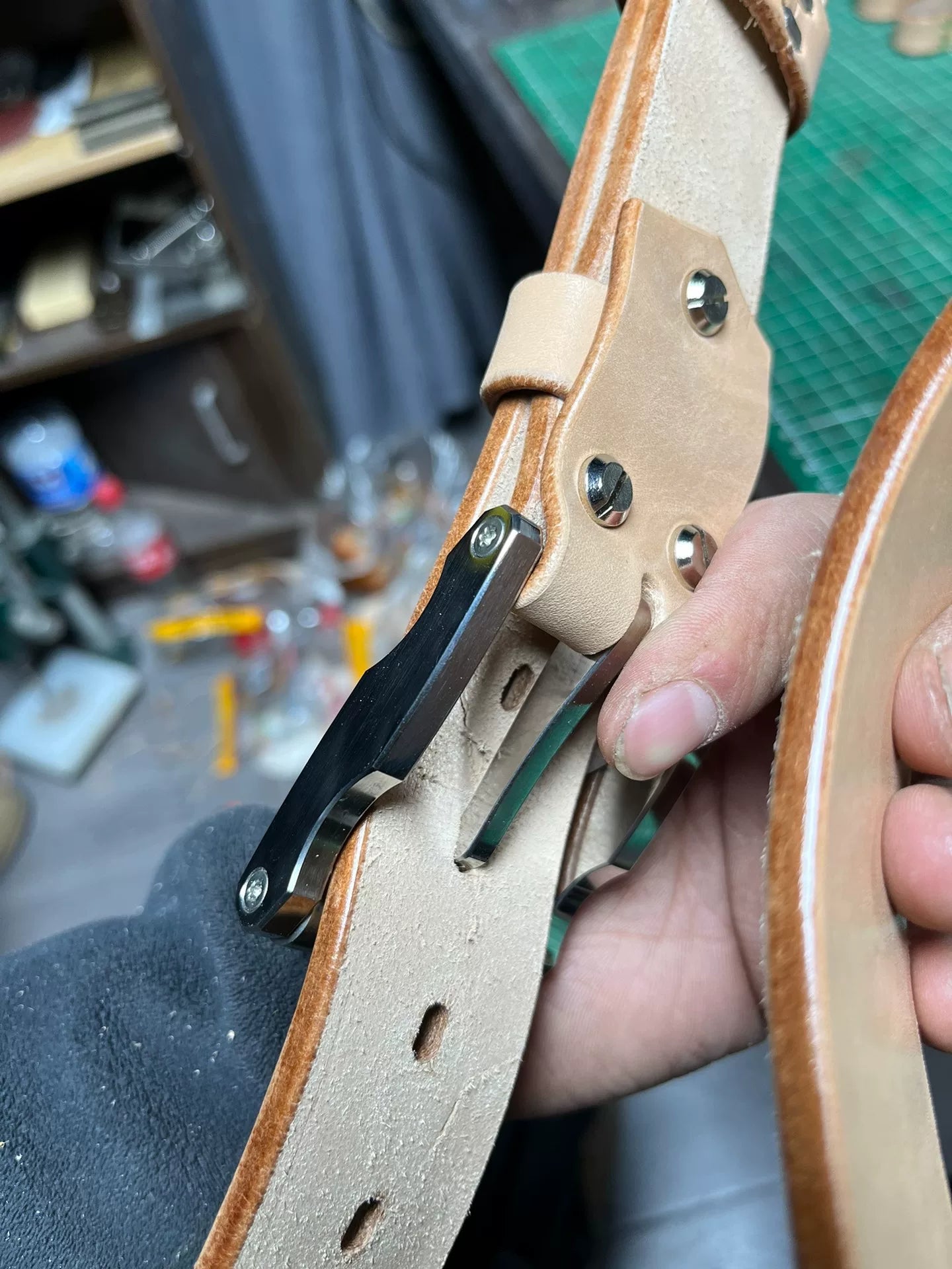 5mm Extra-Thick Imported American Saddle Leather Handmade Belt