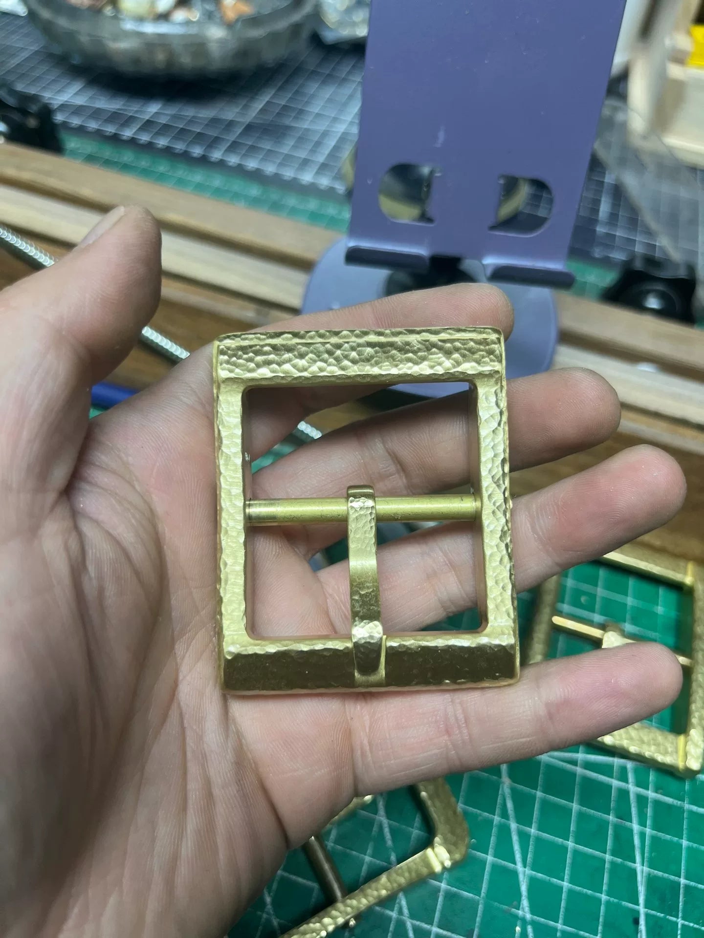 Fengchen Five Generations Reproduction Solid Brass Belt Buckle Hand…