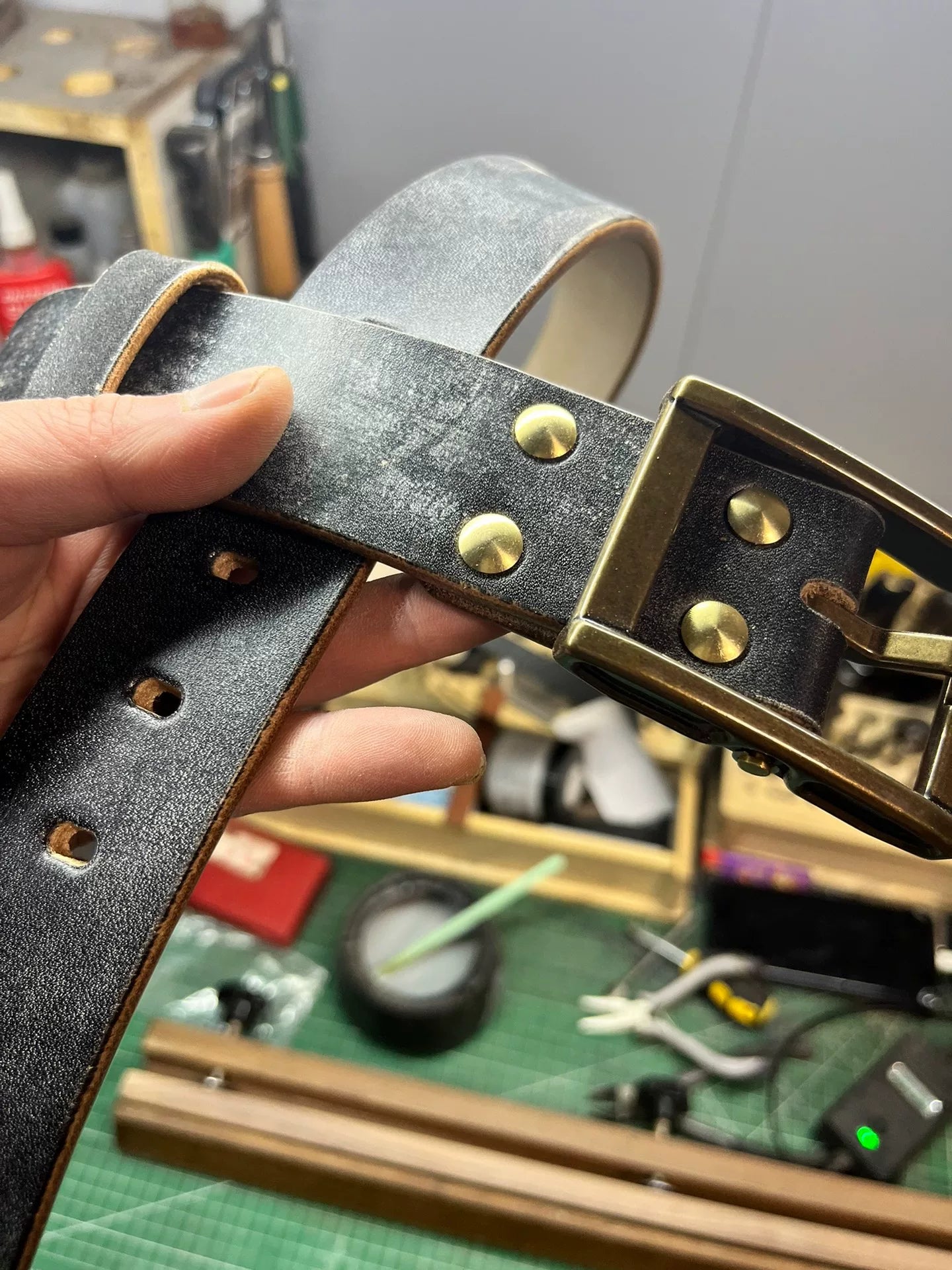 JF bridle leather full-grain bridle leather belt JF.J.Baker British…