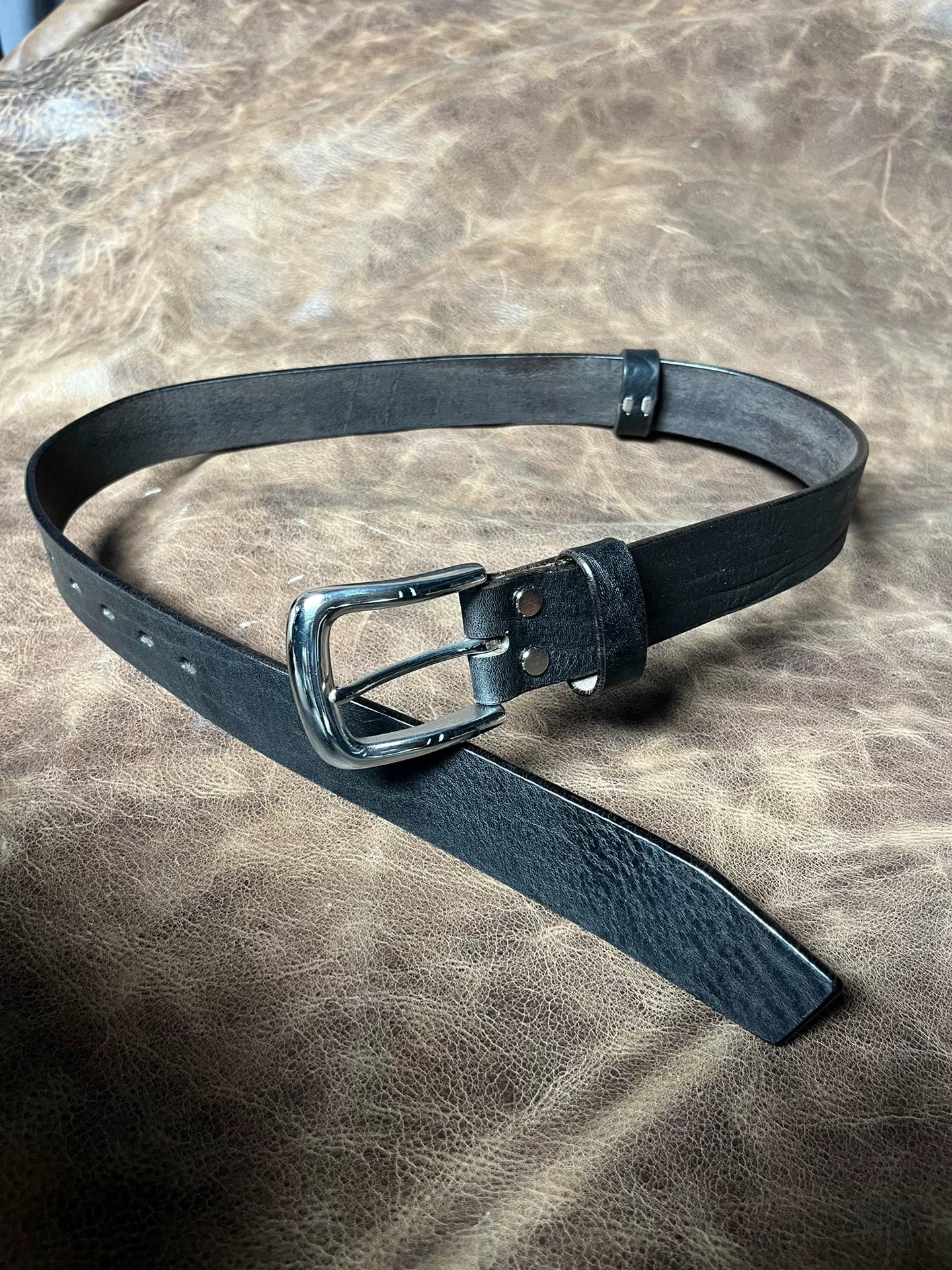 4.5–5–5.5 mm thick handmade belt