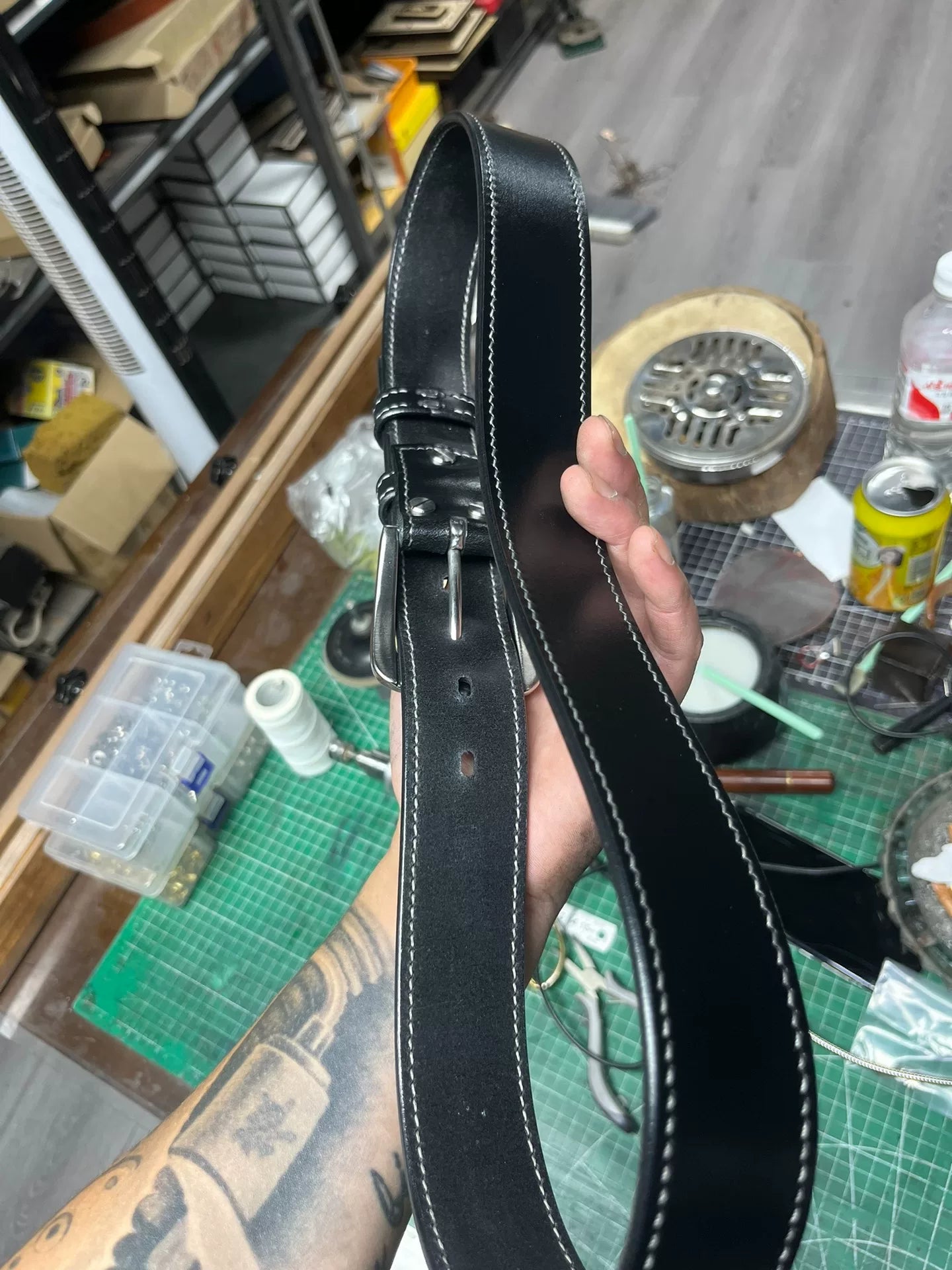 TWS Thomas Bridle Leather Handmade Belt — Imported from UK