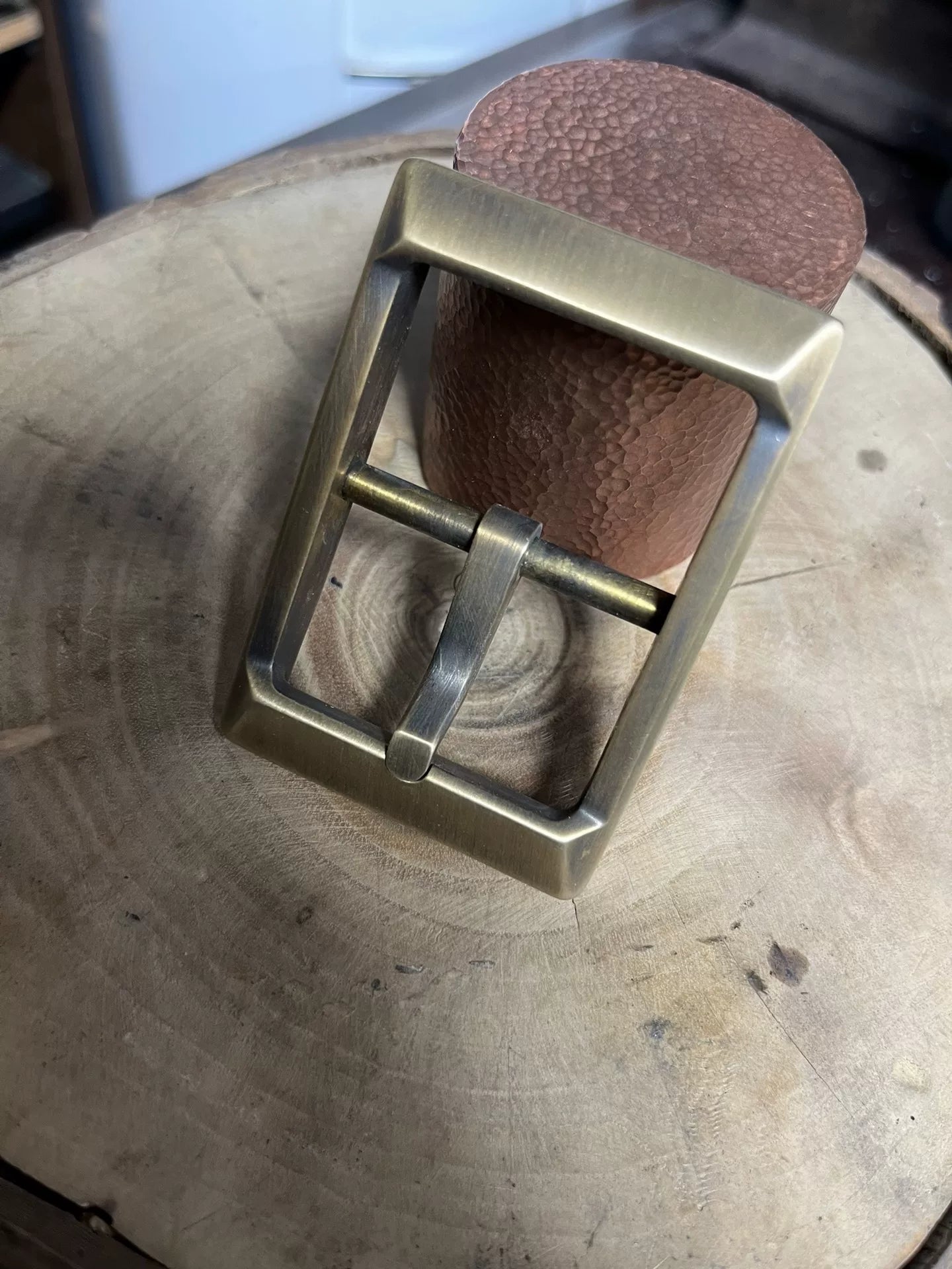 Genuine Niu 4 pure copper wire cutting belt buckle has an inner dia…