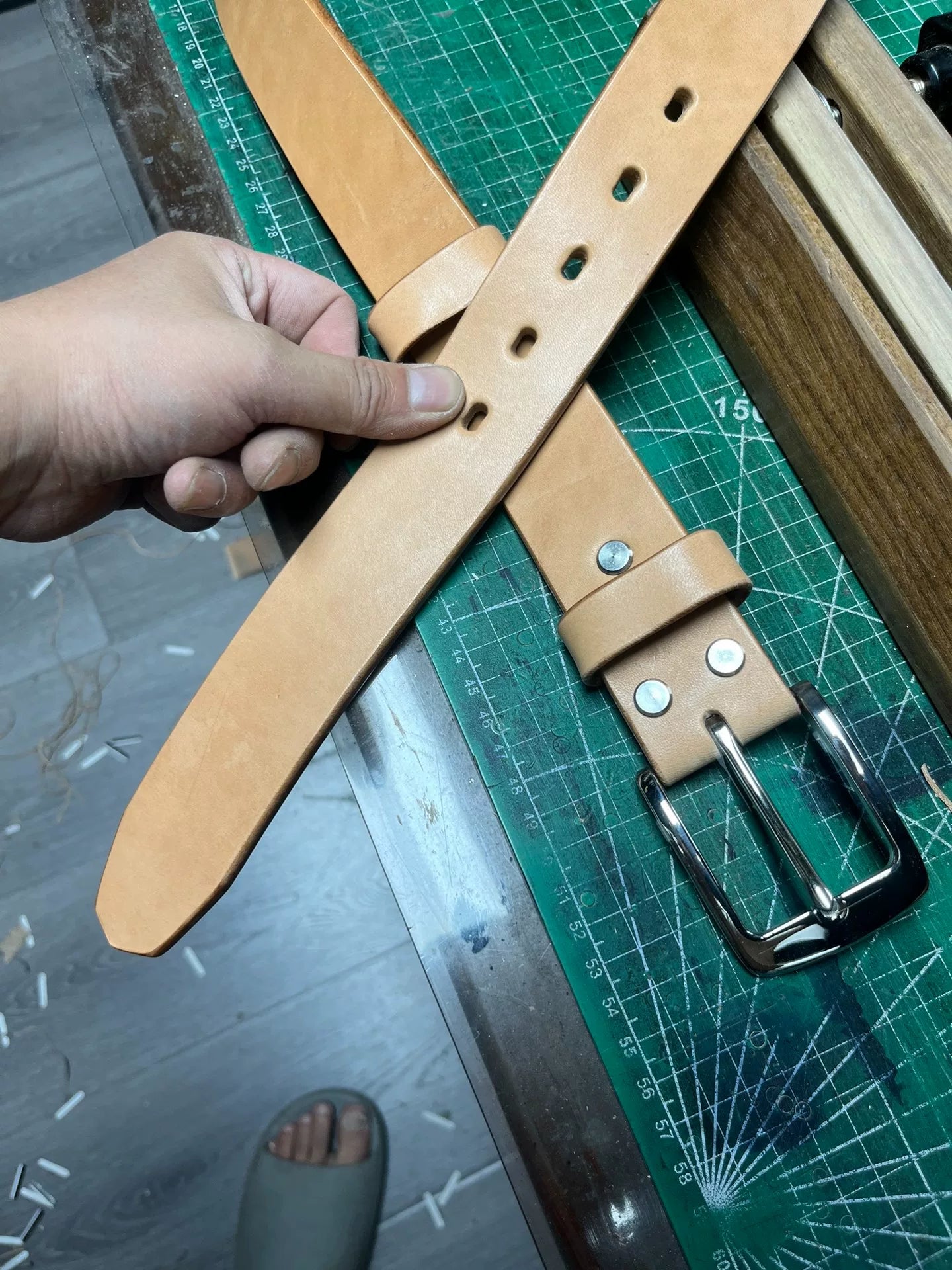 6.5mm Imported Saddle Top-Grain Leather Sample — Customizable