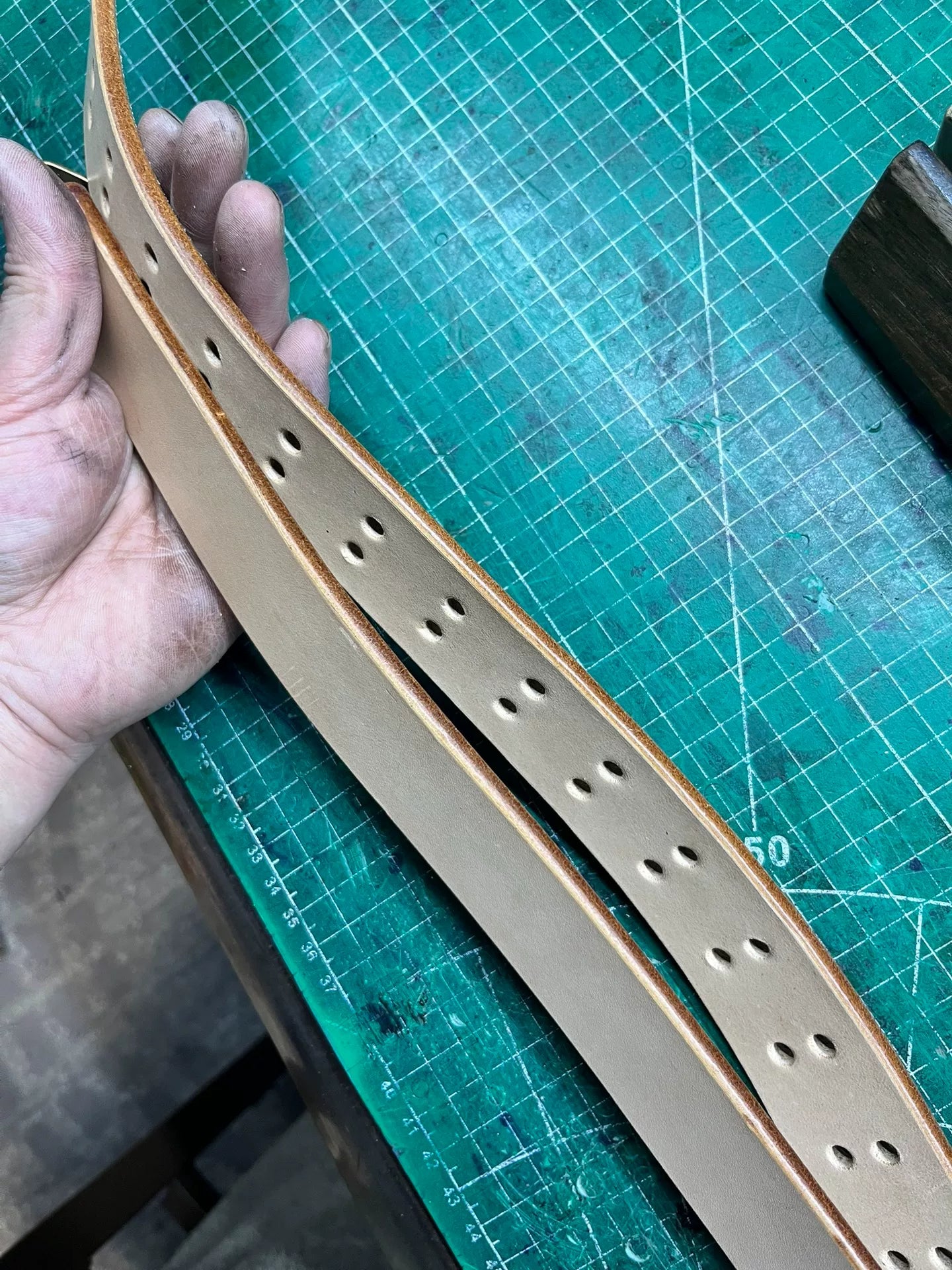 Brand-New Littleton Genuine Leather Cavalry Belt — Quick-Release