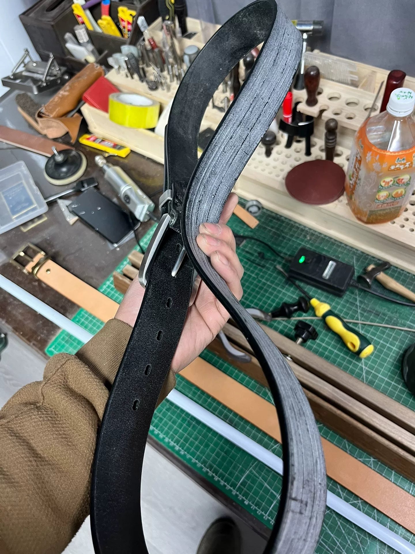 TWS British Thomas Rein leather handmade belt