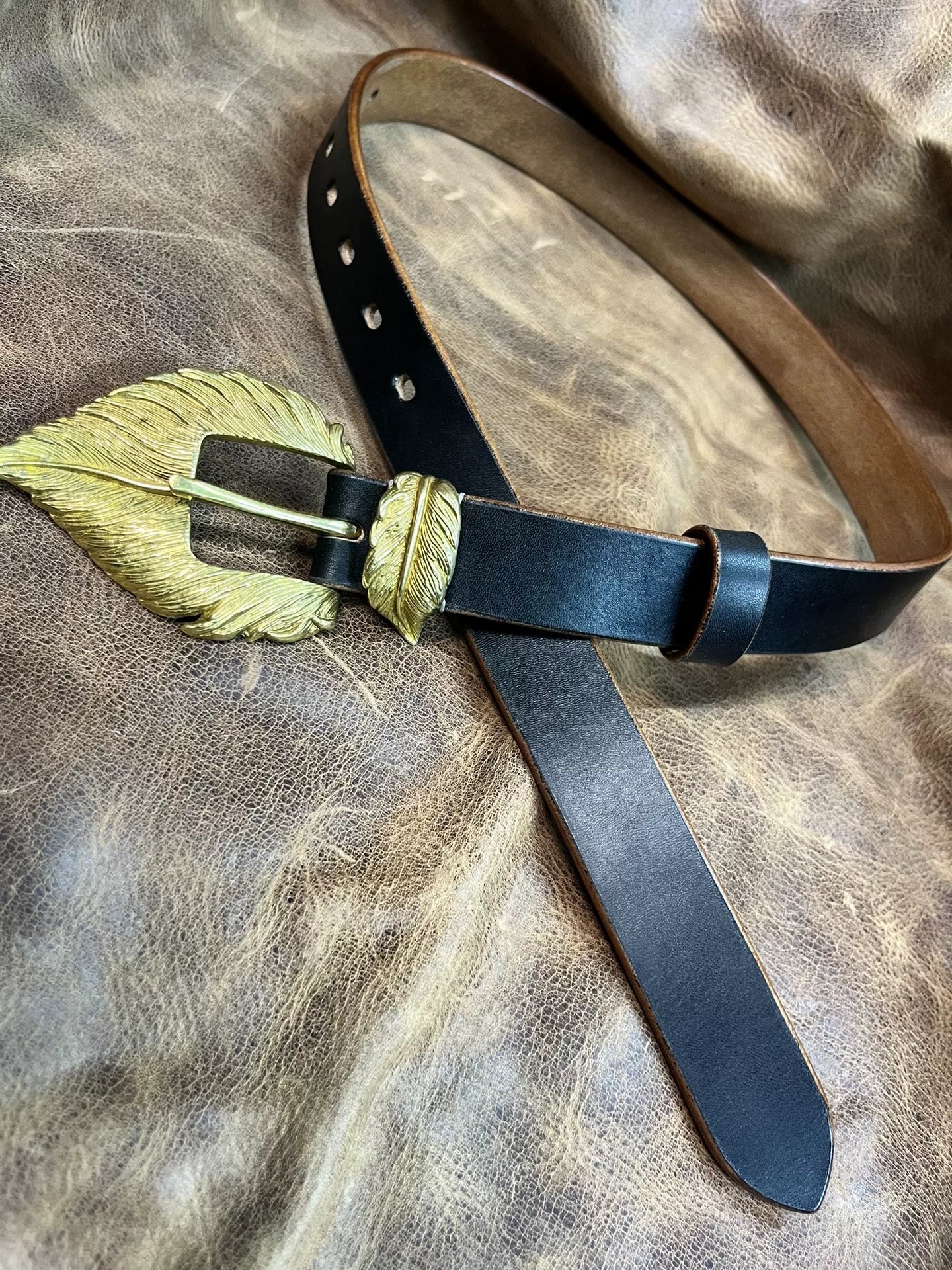 3cm Black JF Bridle Leather — Handmade Belt