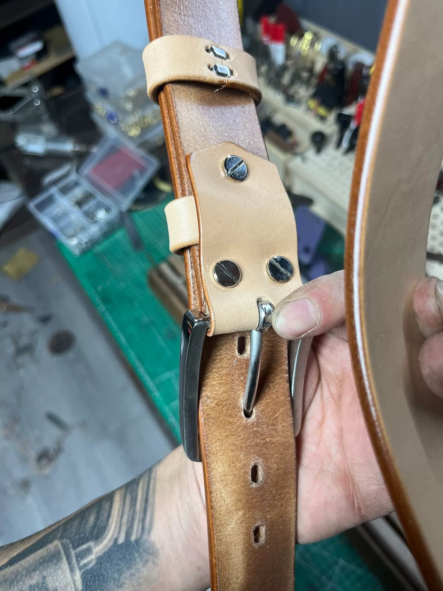 Imported American Saddle Handmade Belt — inquire for details