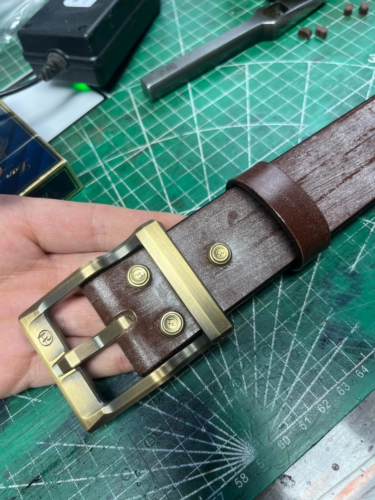 TWS Thomas Bridle Leather Handmade Belt — Imported from UK