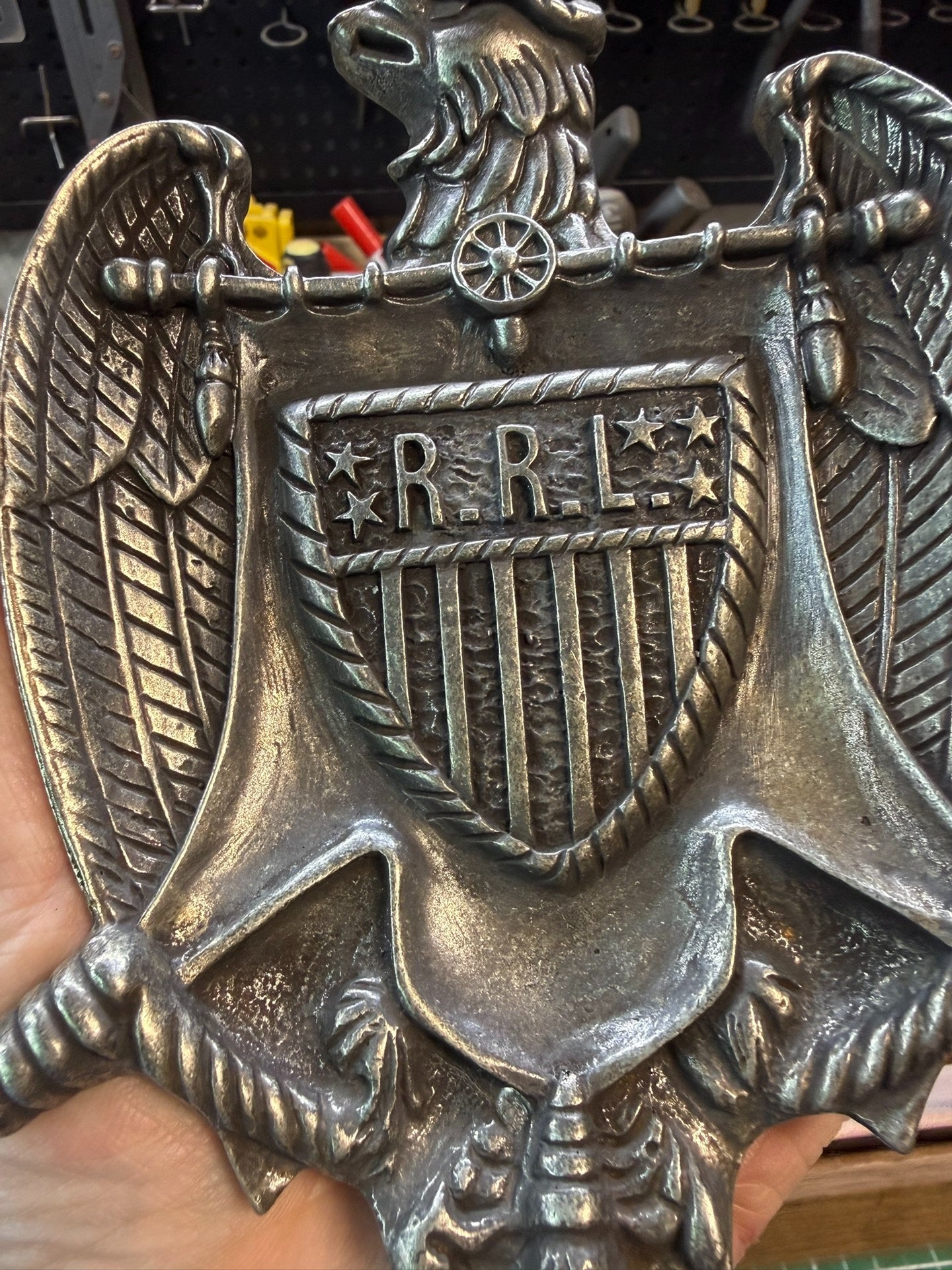 Pure copper Eagle storage tray