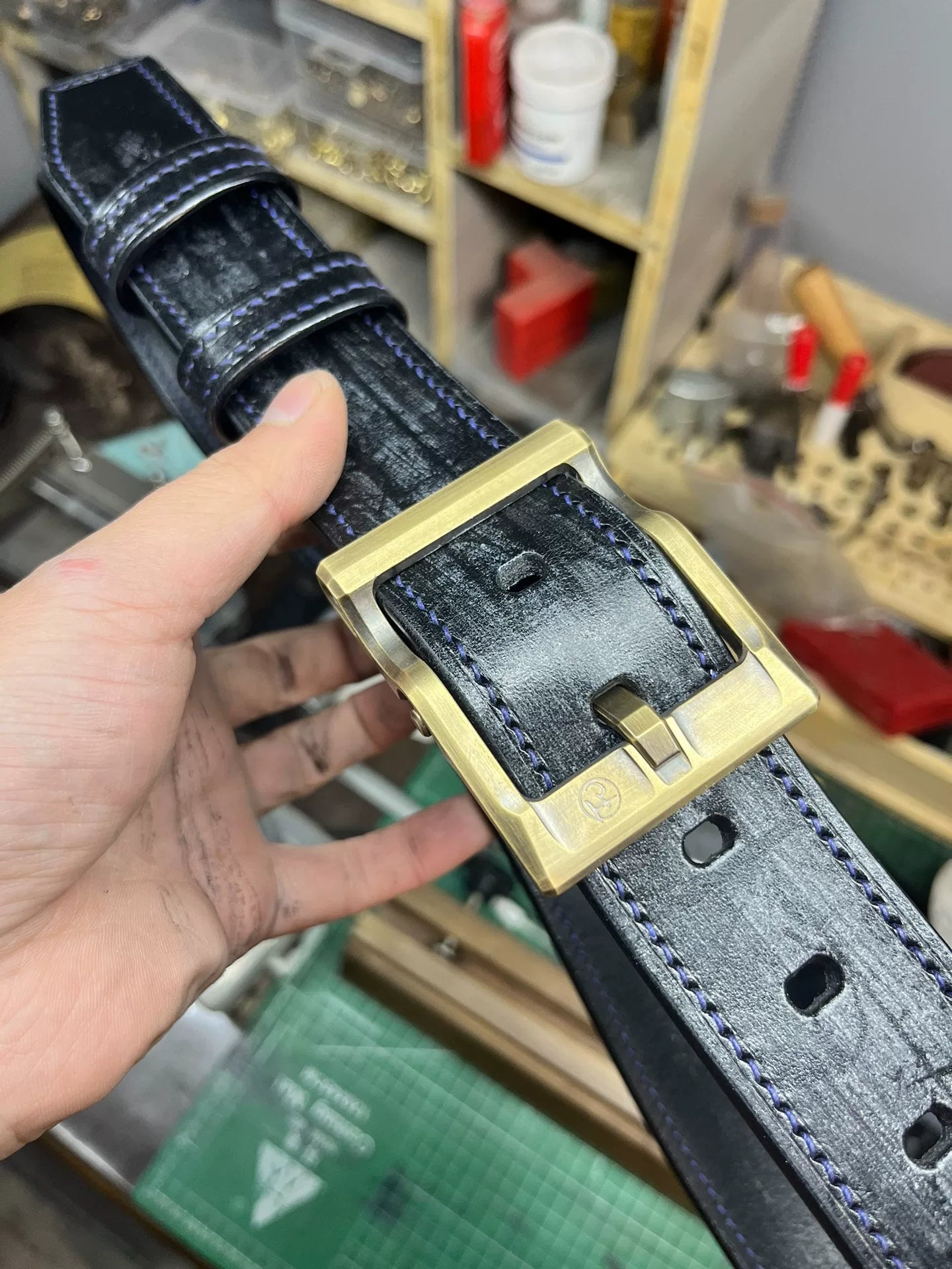 TWS Thomas Bridle Leather Handmade Belt — Imported from UK