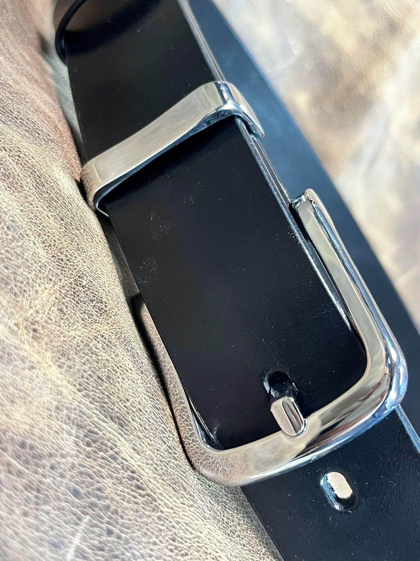TWS Thomas Bridle Leather Business Dress Belt — Imported from UK