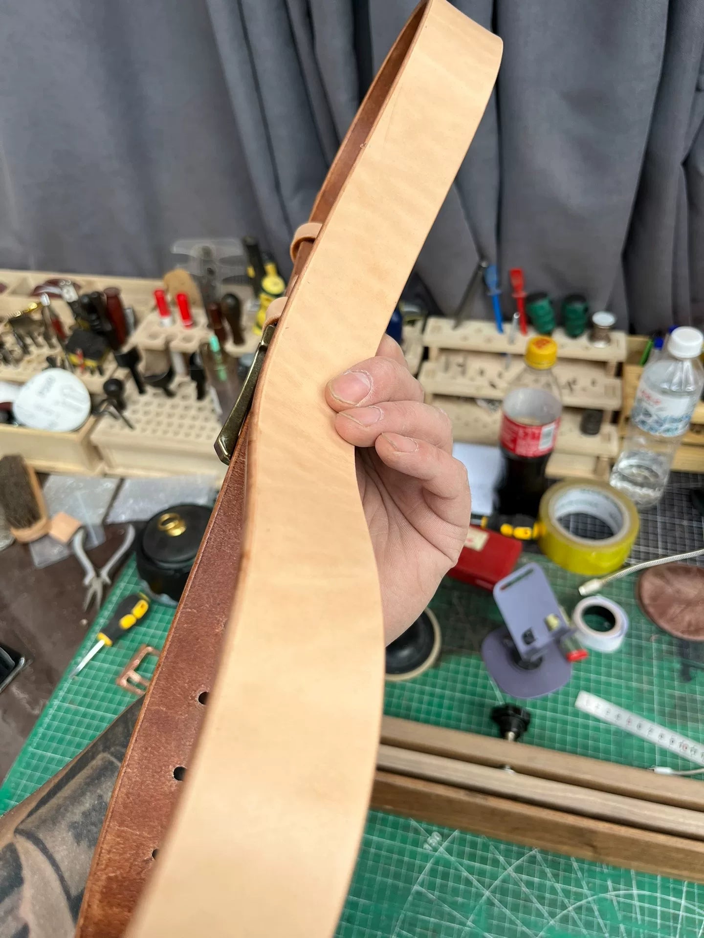 6.5mm thick heavyweight US saddle saddle leather vegetable tanned c…