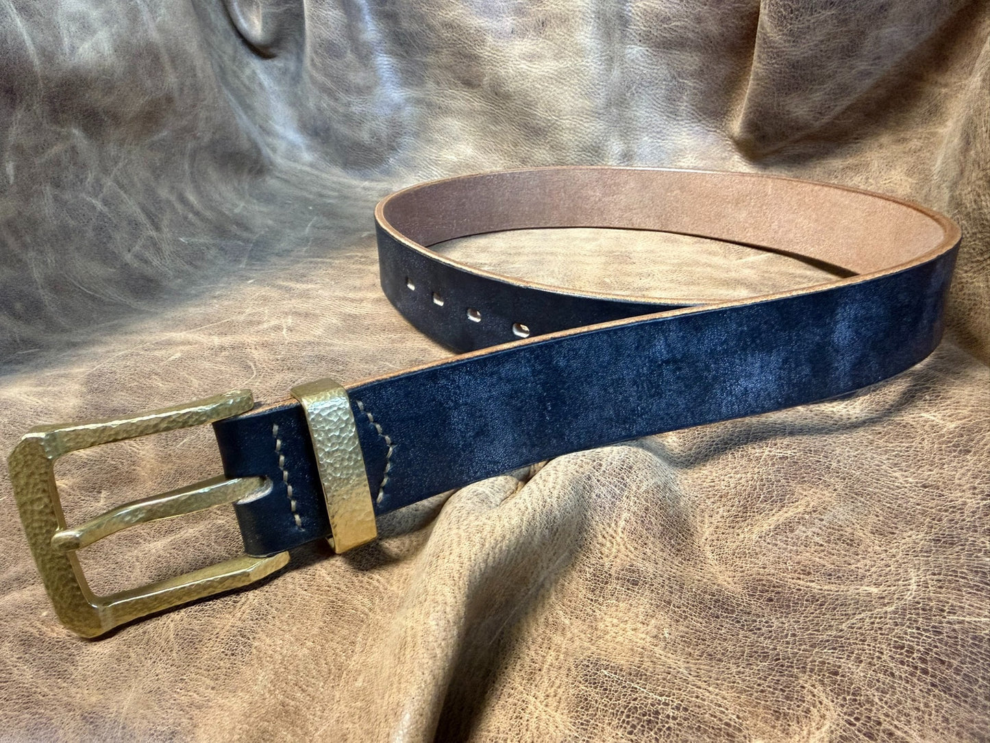 JF.J.Baker full grain bridle leather belt strip handmade belt mater…