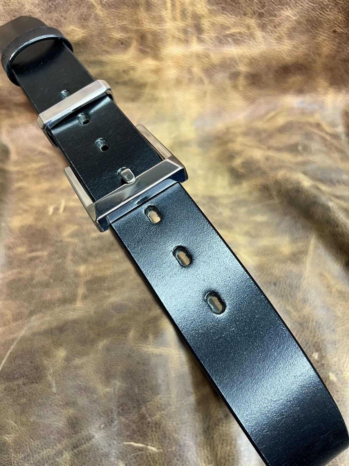 TWS Thomas Bridle Leather Business Dress Belt — Imported from UK